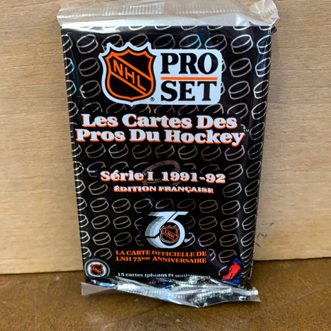 Pro Set 1991 15 Card Sealed Pack(French)