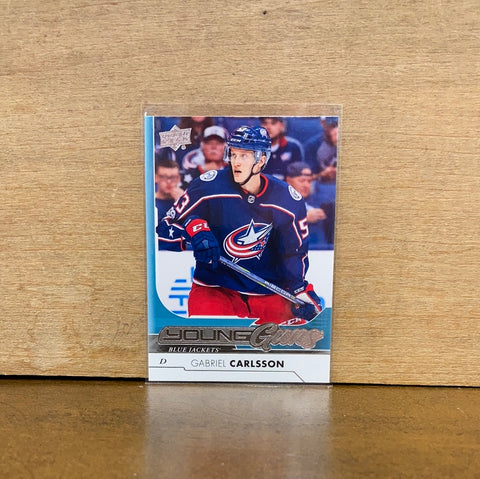 Gabriel Carlsson: Columbus Blue Jackets(2017-18) #215 Young Guns