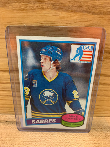 Mike Ramsey(Buffalo Sabres) 1980 O-Pee-Chee #127
