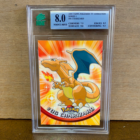 Charizard: Topps(Graded MNT 8)