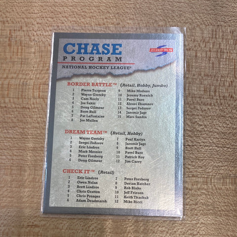 Checklist: Chase Program(Black Ice)