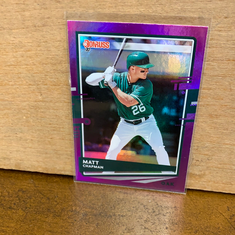 Matt Chapman: Oakland Athletics(2020) Donruss "Holo Purple" #149