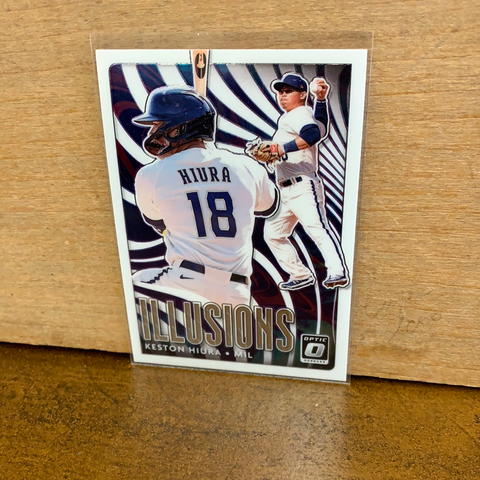 Keston Hiura: Milwaukee Brewers(2020) Donruss Optic Illusions #OI-15
