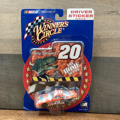 Tony Stewart #20 1:64 Driver Sticker: Jurassic Park III
