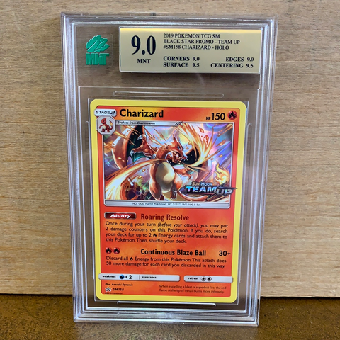 Charizard Team Up Prerelease Promo(Graded MNT 9)