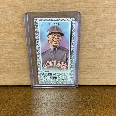 Francisco Lindor: Cleveland Indians(2020) Allen & Ginter Mini Gold #93