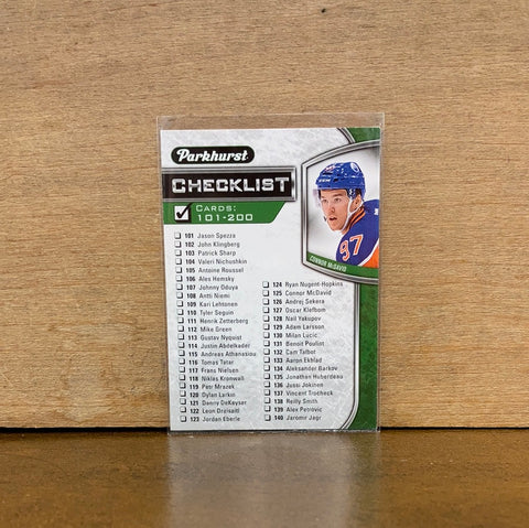 Checklist #101-200(Connor McDavid: Edmonton Oilers), 2016-17 #398