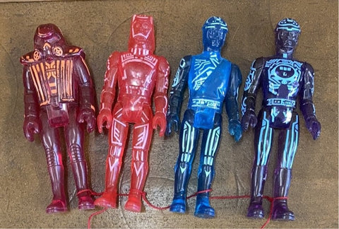 Set of 4 Tron Tomy Figures(1981)
