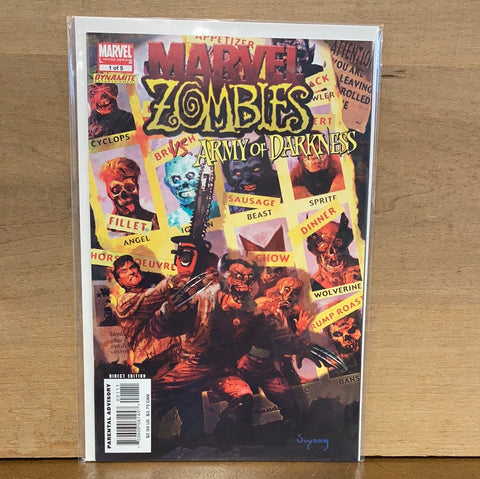 Marvel Zombies vs Army of Darkness #1(of 5)(Uncanny Xmen 141 Homage)