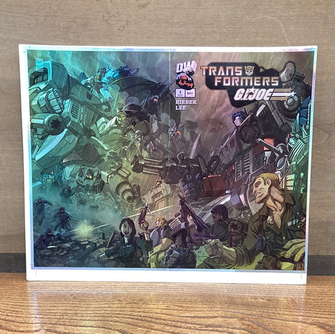 Transformers/GI Joe #1 Uncut Foil Cover