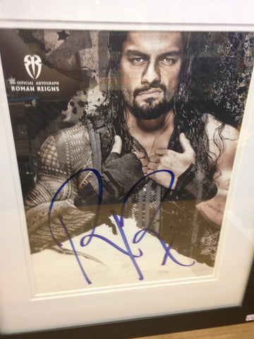 Roman Reigns Framed 14x10 photo(Signed)