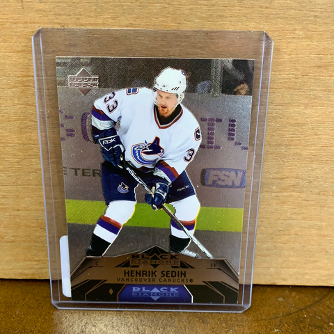 Henrik Sedin: Vancouver Canucks(2007/08) Black Diamond #77