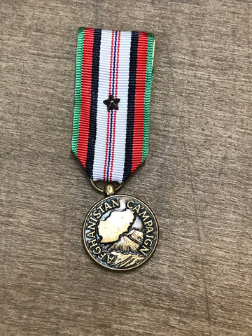 US Afghanistan Campaign Medal w/Bronze Star(Miniature)