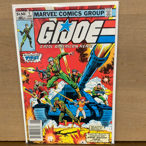 G.I. Joe: A Real American Hero #1(1st App: Cobra Commander, Baroness, Hawk, Scarlett, Snake Eyes)