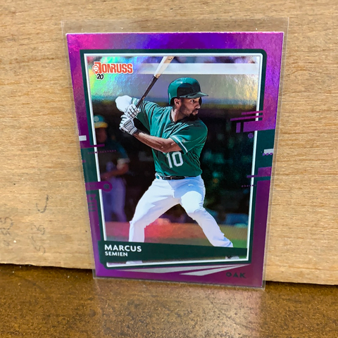Marcus Semien: Oakland Athletics(2020) Donruss "Holo Purple" #92