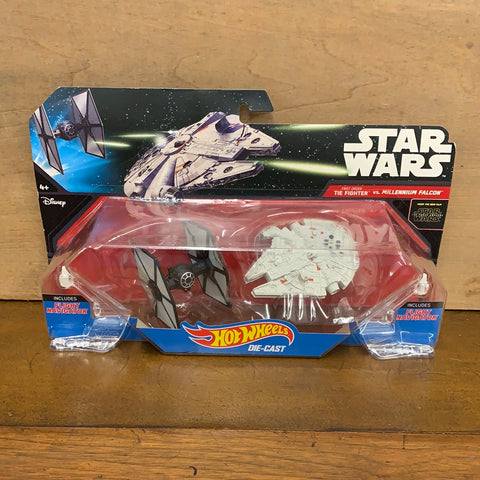 First Order Tie Fighter Vs Millennium Falcon