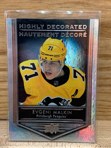 Evgeni Malkin Highly Decorated