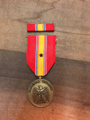 US National Defense Medal w/Ribbon Bar and Bronze Star