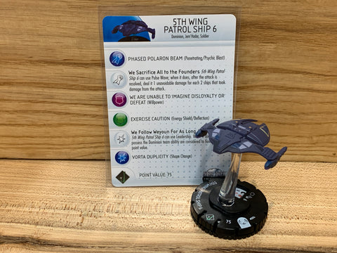 5th Wing Patrol Ship 6(w/Card)