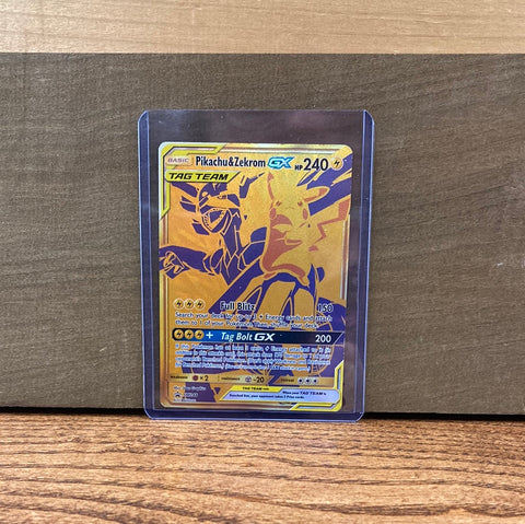 Pikachu & Zekrom GX(Gold Art)