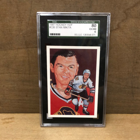 Stan Mikita(1987 Hockey Hall of Fame) SGC Graded 80 EX/NM