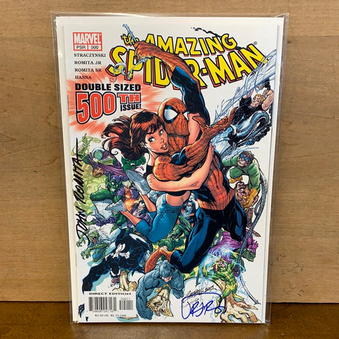 Amazing Spider-Man #500(Signed By John Romita Sr & John Romita Jr)